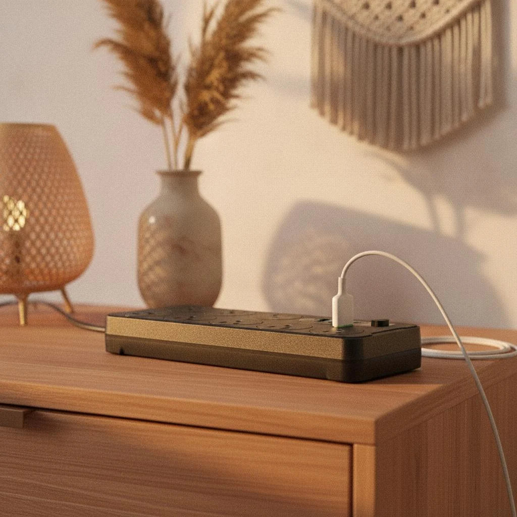 Multicontacto 8 Salidas con 3 USB y USB-C