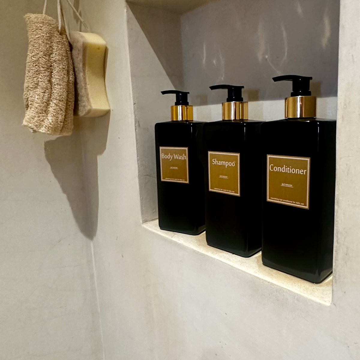 Set de 3 Dispensadores Recargables para Baño 500 ml