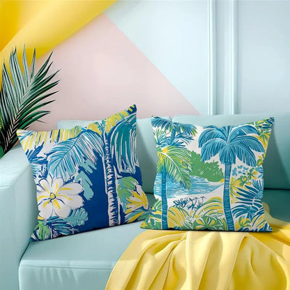 Set de 4 Fundas de Cojín Paraíso Tropical