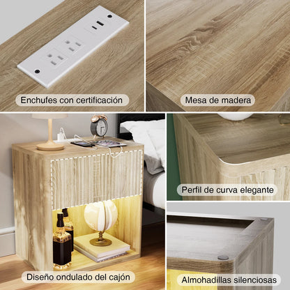 Buró de Madera de Roble