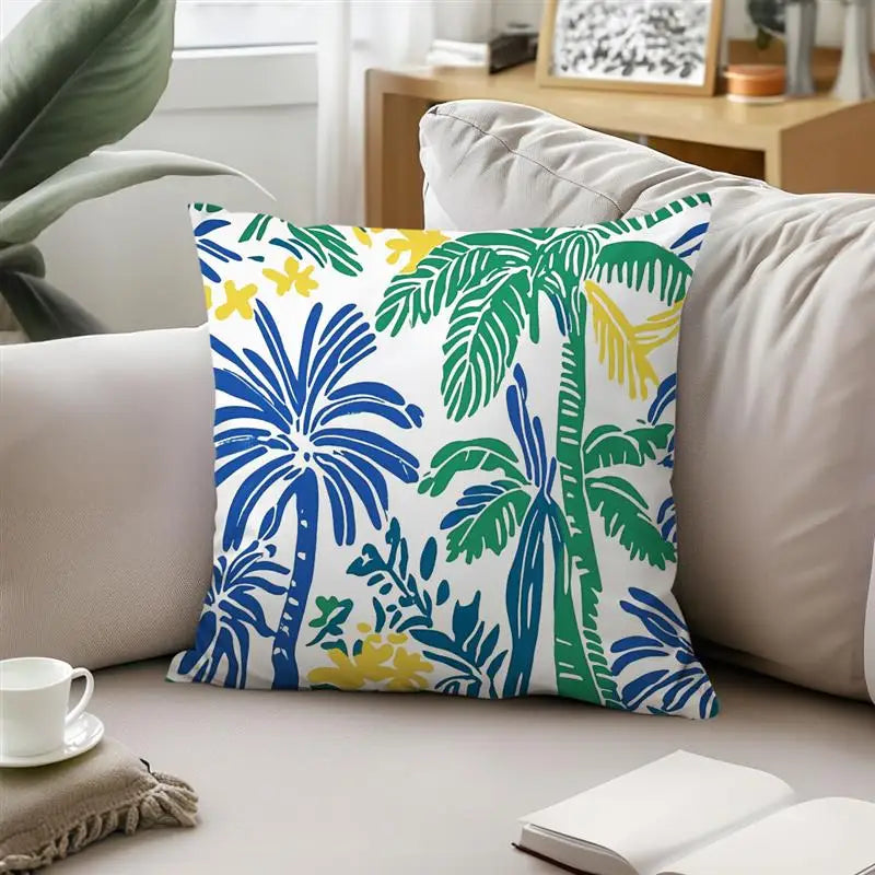 Set de 4 Fundas de Cojín Paraíso Tropical